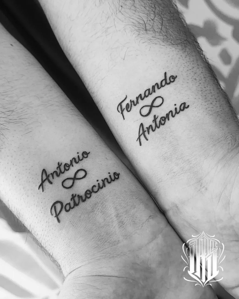Tatuaje lettering realizado en inkubus tattoo, Gines, Sevilla.